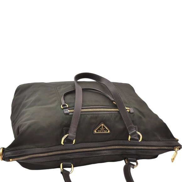 137223AU (X3) Prada Crossbody Bag Tessuto 2 Way Green Nylon - Picture 3 of 12